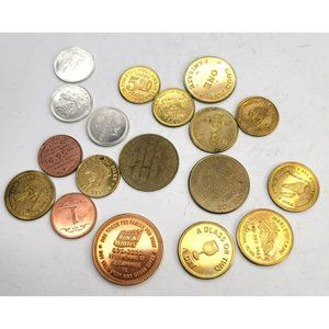 Trade Tokens Vintage Lot Variety of Metal Colors Food Drink Hoffman Mint SC826